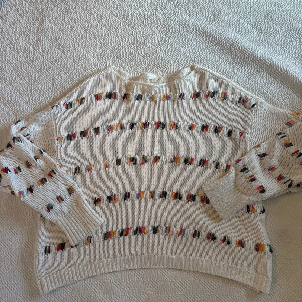 Loft White Sweater - Picture 1 of 3